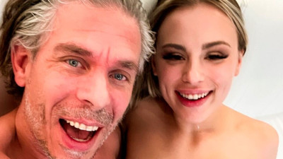 Mick Blue featuring Anna Claire Clouds and Mick Blue's doggystyle action