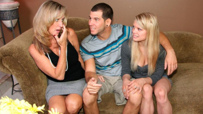 See Mom Suck featuring Stella Banxxx's cock play trailer