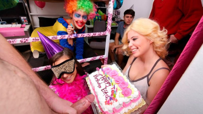 Dare Dorm featuring Gia Paige and Nora Doll's cowgirl porn